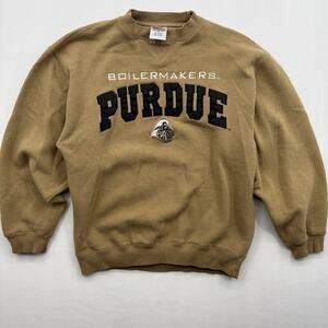 Vintage 90s Purdue Boilermakers Sweatshirt Men's Medium